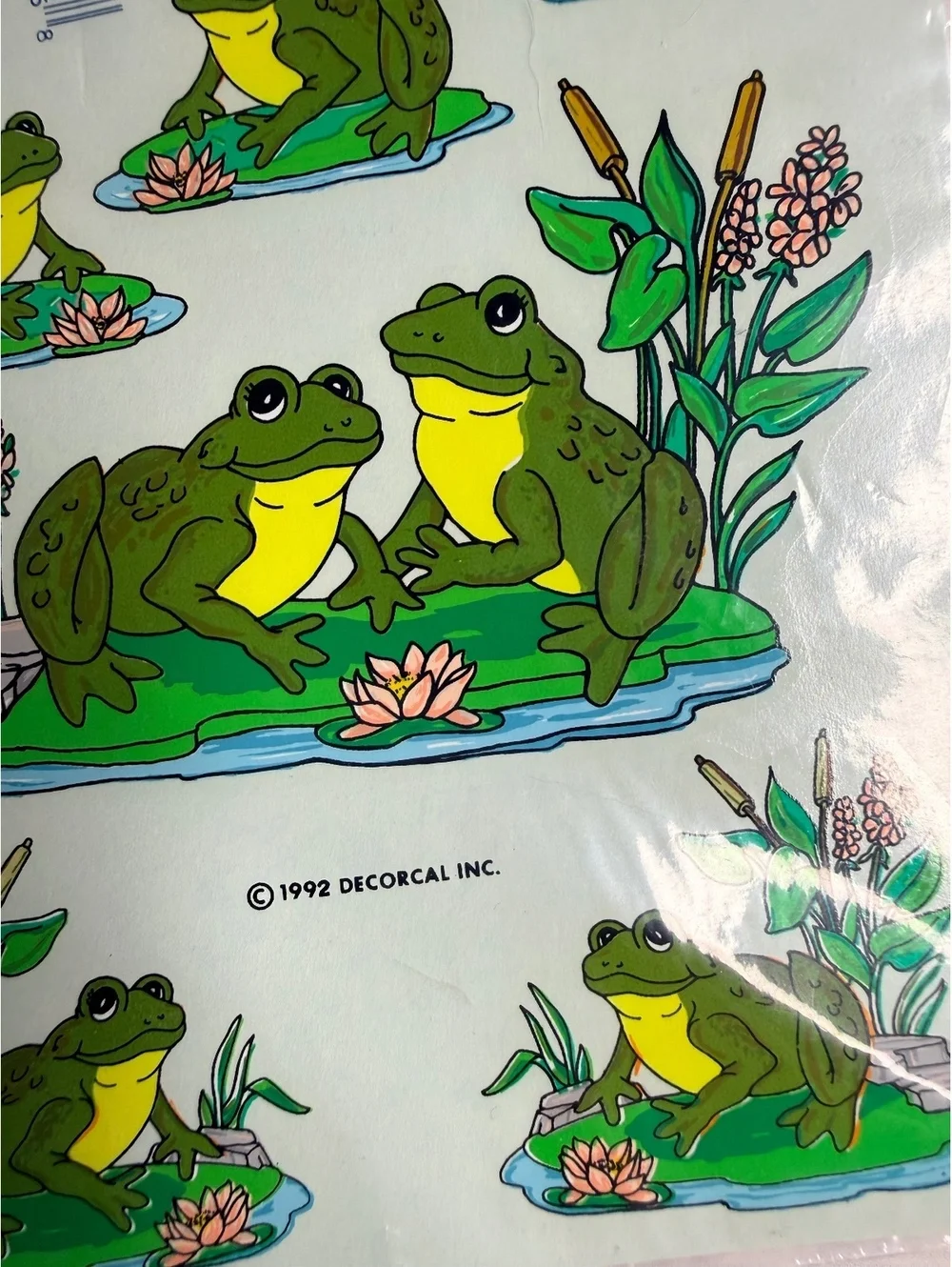 1992 Vintage Decorcal Frog Water Transfer Decals A-122